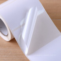 Etiqueta transparente de papel de brilho etiqueta transparente auto adesivo